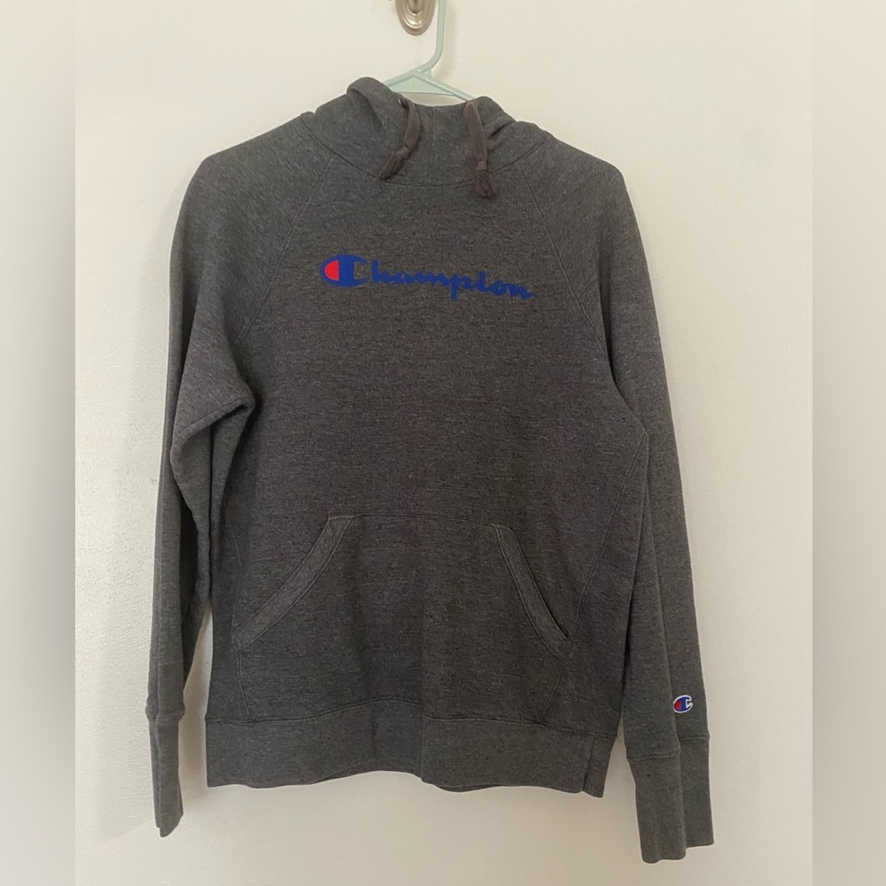 Champion hoodie. Worn three time. Cowl neck